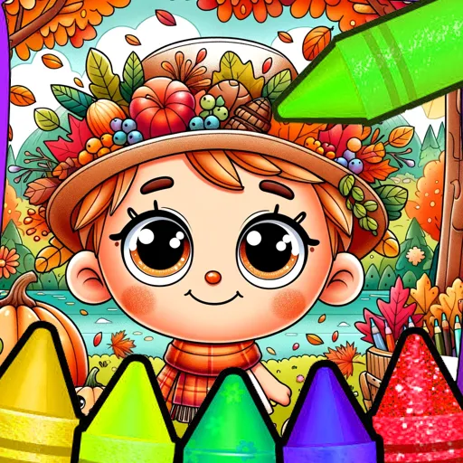 Autumn Coloring Seasons Pages