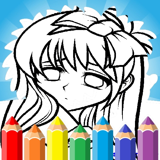 Cute Anime Face Girls Coloring Pages
